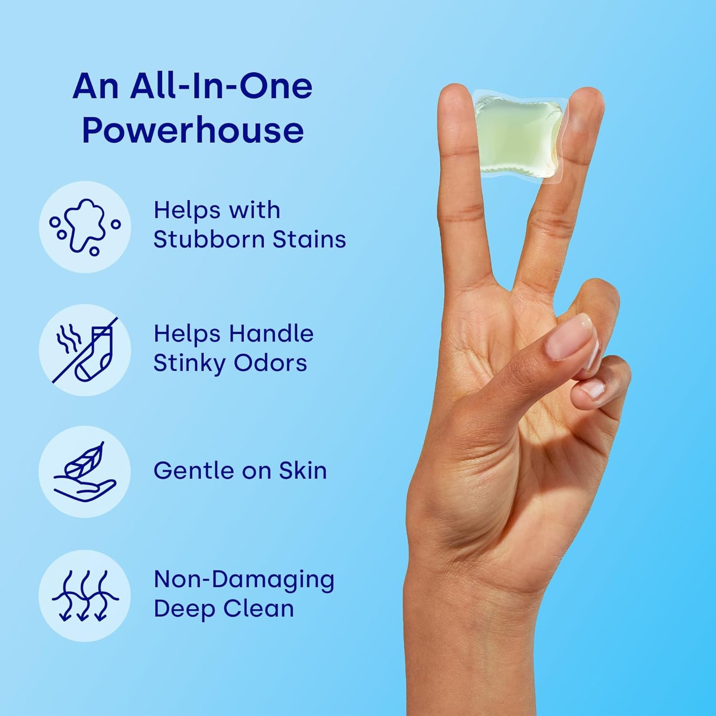 Dropps Odor & Stain Biobased Power Laundry Detergent Pods, Lavender Meadow (64 Count) - HE Compatible Laundry Pods for Fresh Clothes - Washing Detergent Soap Supplies & Recyclable Paperboard Packaging