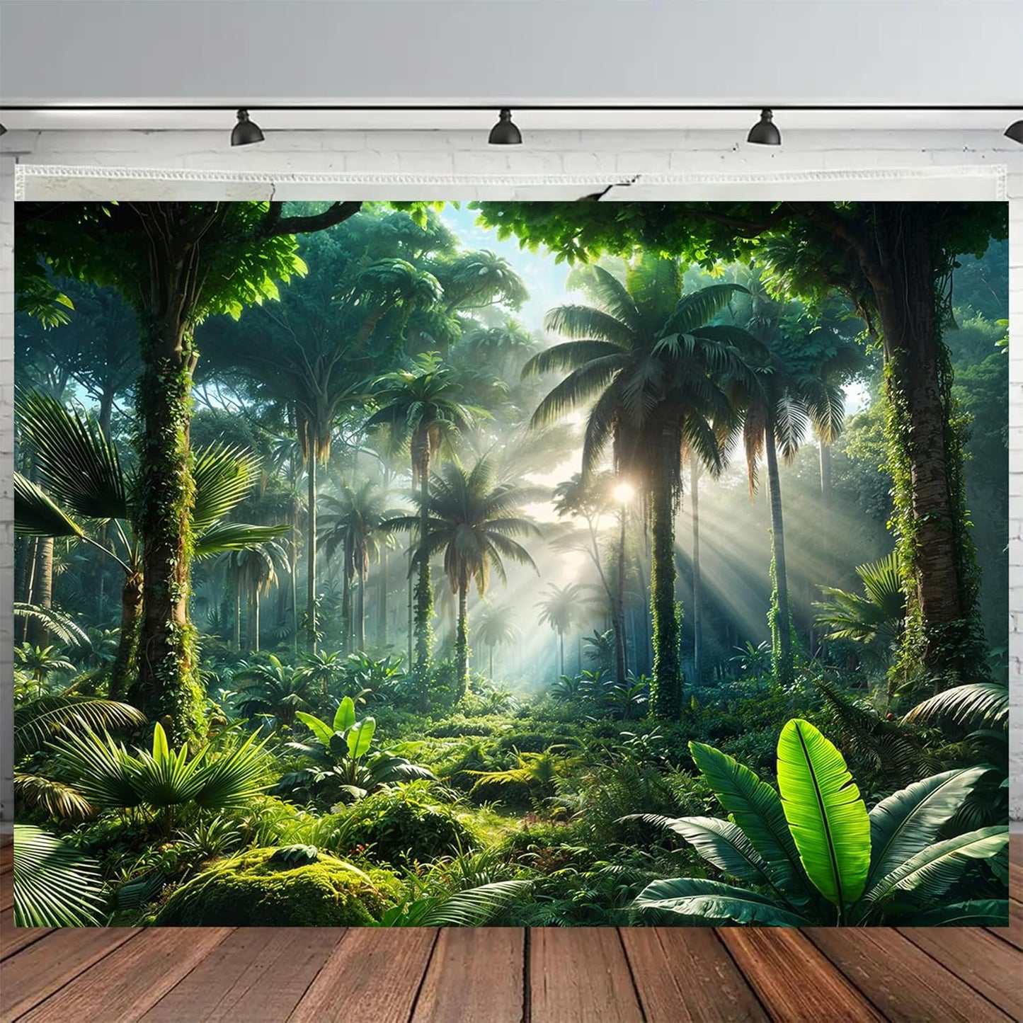 BSFHH Nature Tapestry Forest Tree Sea Cave Wall Hanging, Stream Through Rainforest Landscape Wall Art Tapestry for Bedroom Living room (Rainforest, 79"×59", Unframed)