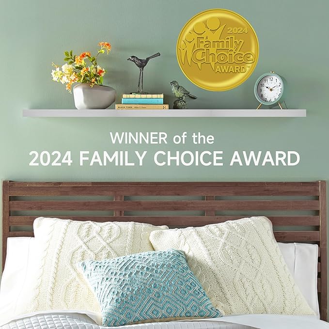 BAYKA Floating Shelves for Wall, 36 inches Wall Mounted Rustic Wood Shelves for Bathroom, Bedroom, Living Room, for Storage/Decor with 30lbs Capacity（White,Set of 3