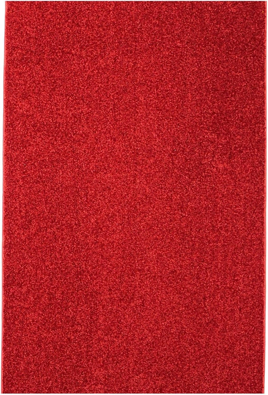 KOECKRITZ Soft and Colorful Kids Classroom Area Rugs (Passes Flammability Pill Test) Many Sizes and Bright Colors to Select from (9' x 12', Fire Engine)