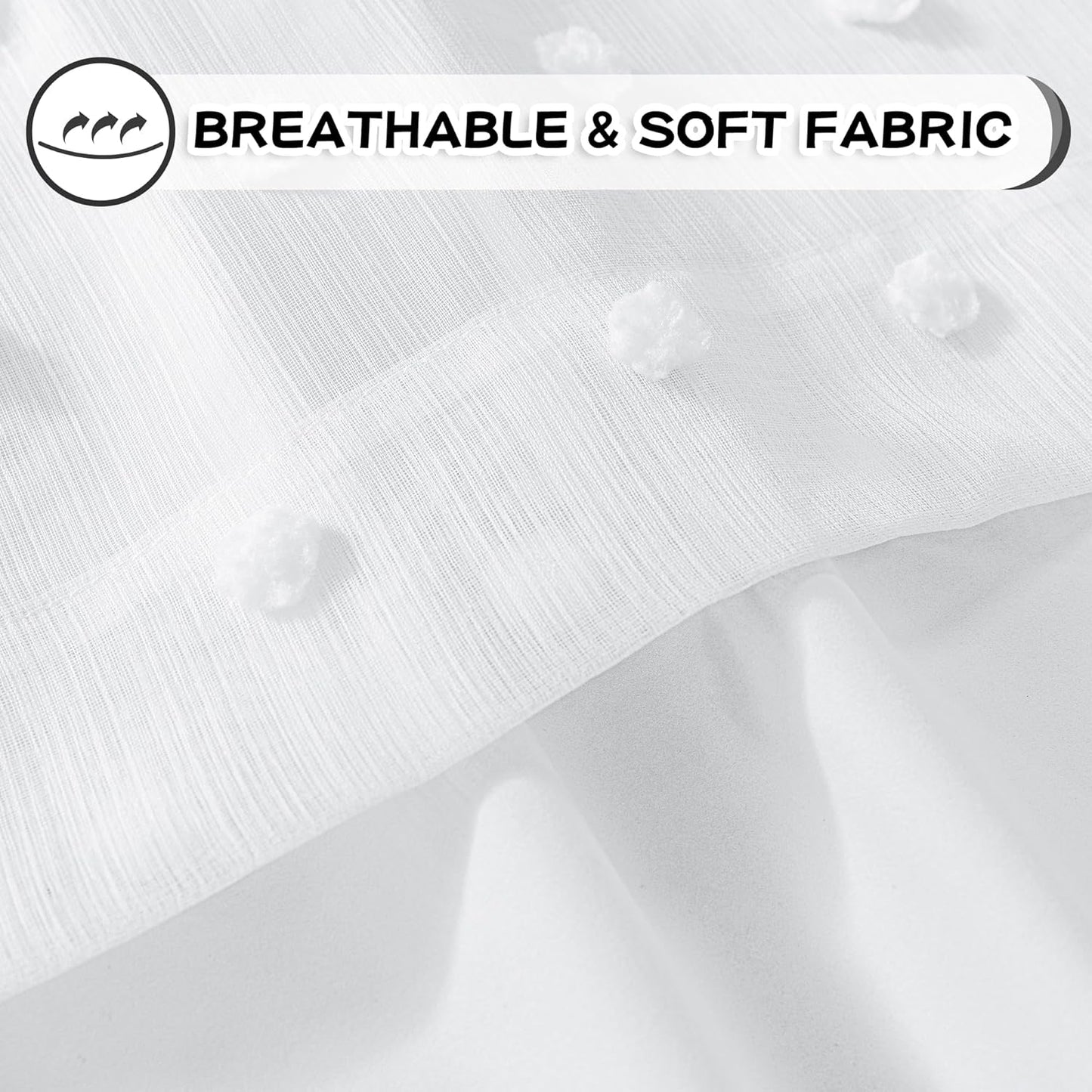 MYSKY HOME Blackout Curtains for Kids Bedroom 100% Light Block Out Thermal Insulated Curtain 72 Inches Grommet Room Darkening Curtains Privacy Window Drapes with White Pom Pom Sheers，2 PCS, 52" x 72"