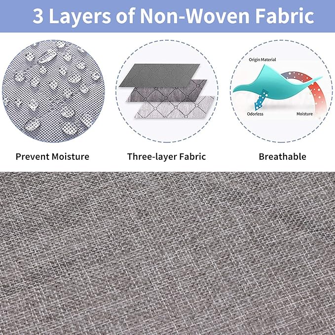 Fixwal 2 Pack Under Bed Storage Containers, Below 4.5 Inches Low Profile Underbed Organizer Clothes Storage with Sturdy Sidewalls and Bottom