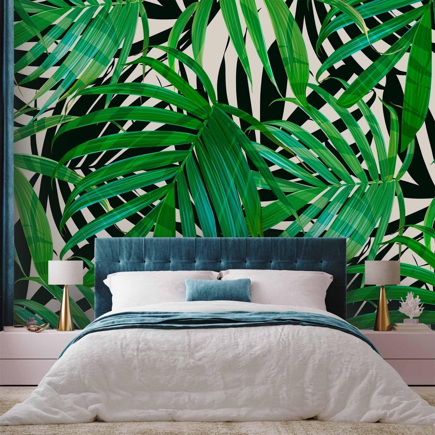 artgeist Wall Mural Tropical 98"x69" XXL Peel and Stick Self-Adhesive Wallpaper Removable Large Sticker Foil Wall Decor Print Picture Image Design