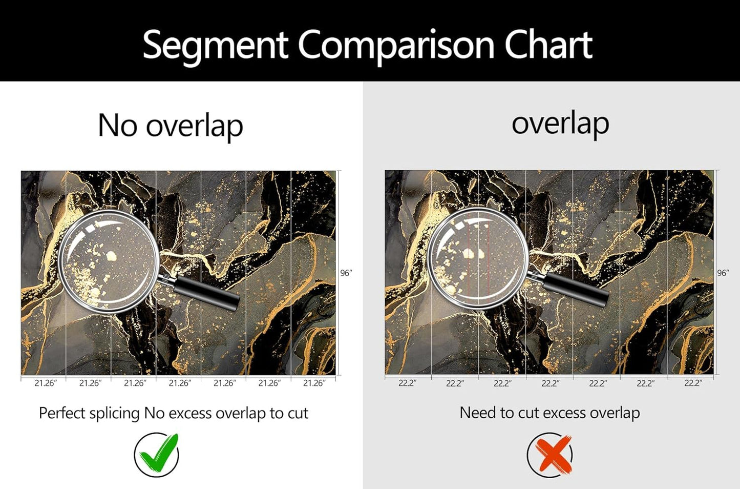 WFBHUA-Black and Golden Marble Wallpaper Modern Large Art Photo Wall Murals Living Room Bedroom Office (Not Peel and Stick)