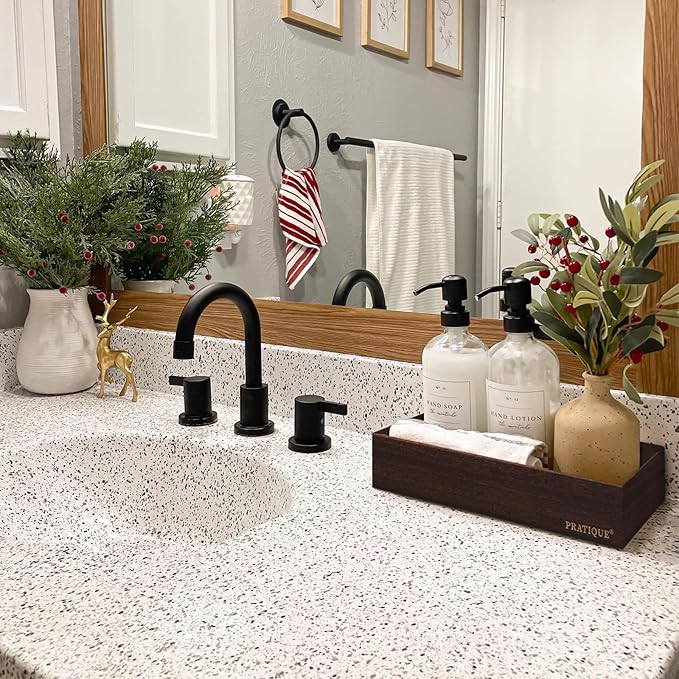 Bamboo Drawer Organizer - Kitchen Utensil Organizer Silverware Tray Cutlery Holder，Office Desk Supplies and Accessories,12 * 3 * 2.6inch,Nut-brown