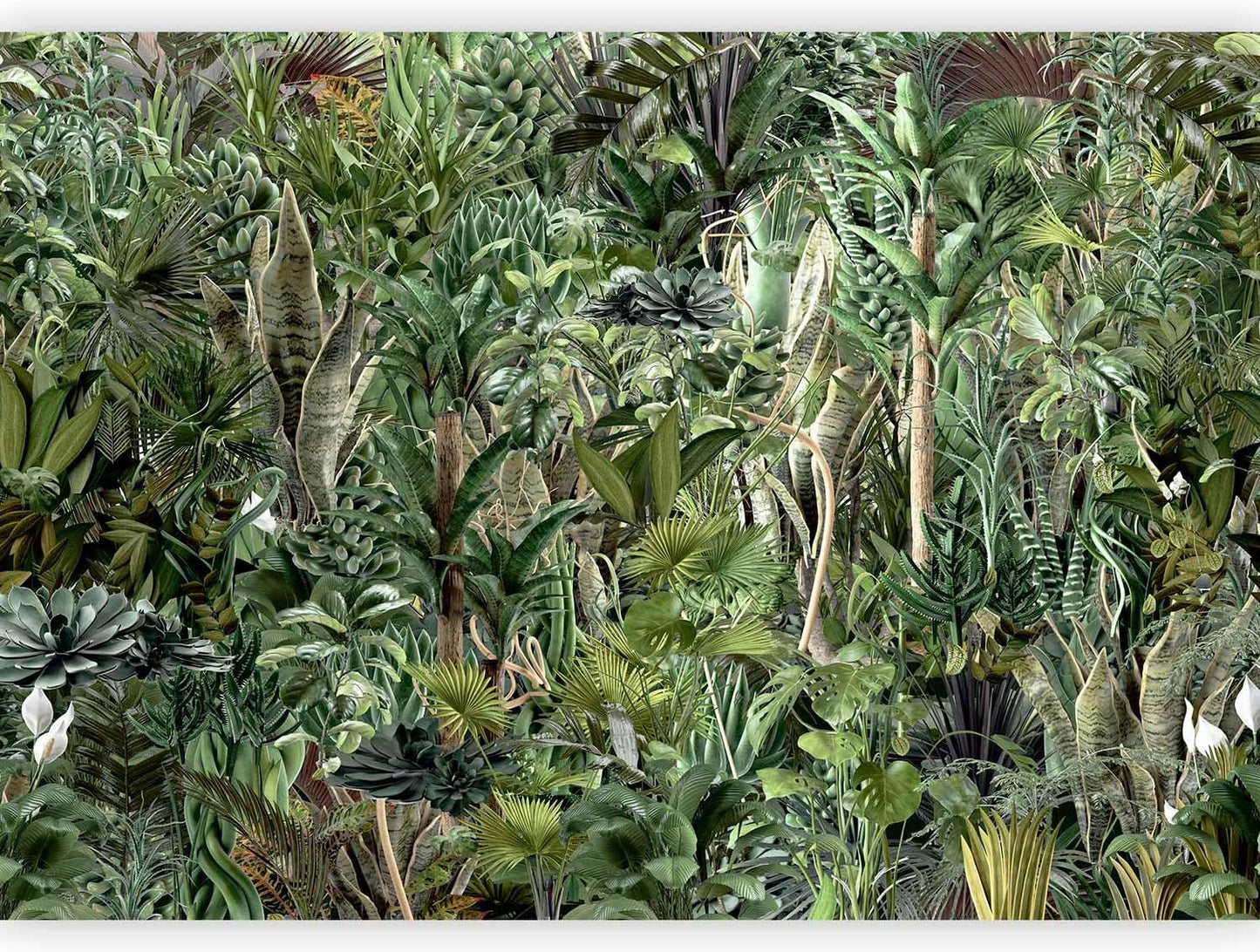 artgeist Premium Wall Mural Leaves 157"x110"XXL Non-Woven Wallpaper Fleece Wall Decor Photo Print Picture Image Design Plants Abstract Nature Botanical b-C-0858-a-a