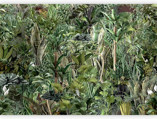 artgeist Wall Mural Leaves 77x55 in - XXL Peel and Stick Self-Adhesive Wallpaper Removable Large Sticker Foil Wall Decor Print Picture Image Design Plants Abstract Nature Botanical b-C-0858-a-a