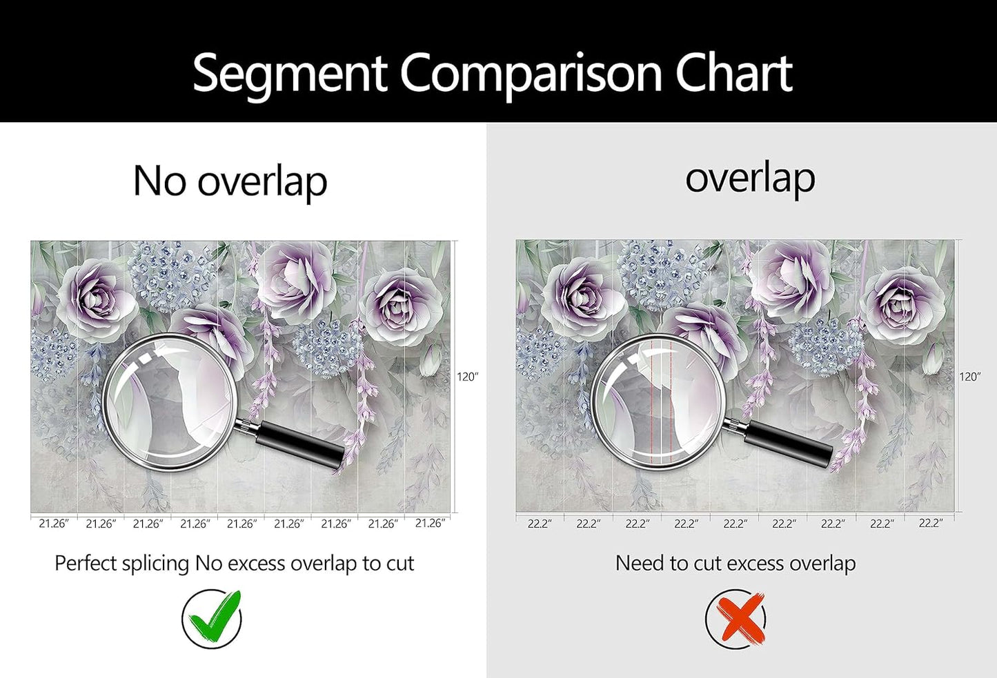 WFBHUA-Purple Rose Floral 3D Wallpaper Mural Modern Flower Leaf Wallpaper for Bedroom Wall Murals Decoration(Not Peel and Stick)