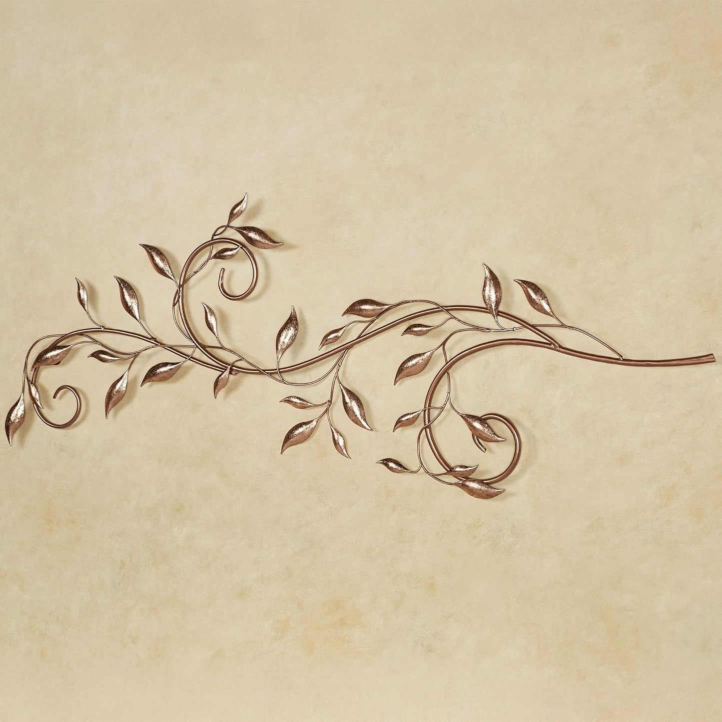 Touch of Class Flourishing Foliage Leafy Branch Wall Art Rose Gold