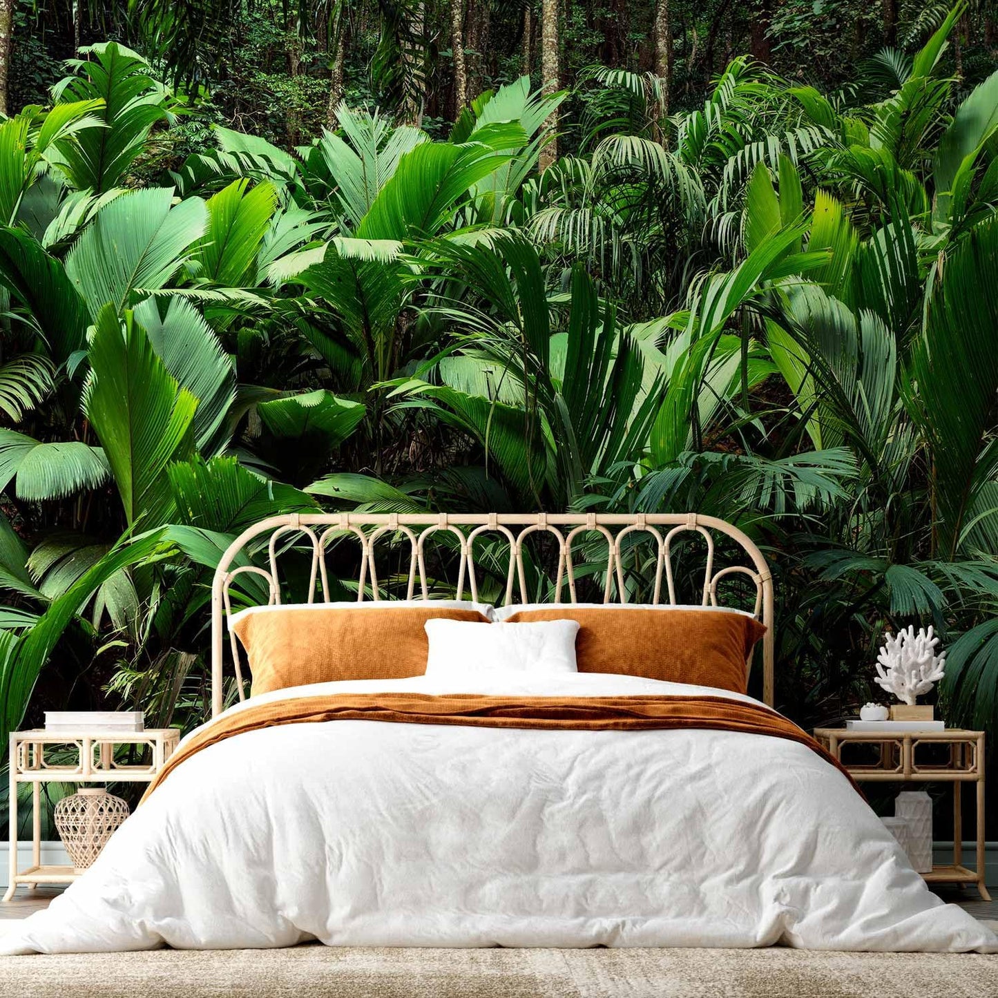 artgeist Wall Mural Nature 173x124 in - Peel and Stick Self-Adhesive Wallpaper Removable Large Sticker Foil Wall Decor Print Picture Image Design Botanical Plants Jungle Leaves b-B-0594-a-a