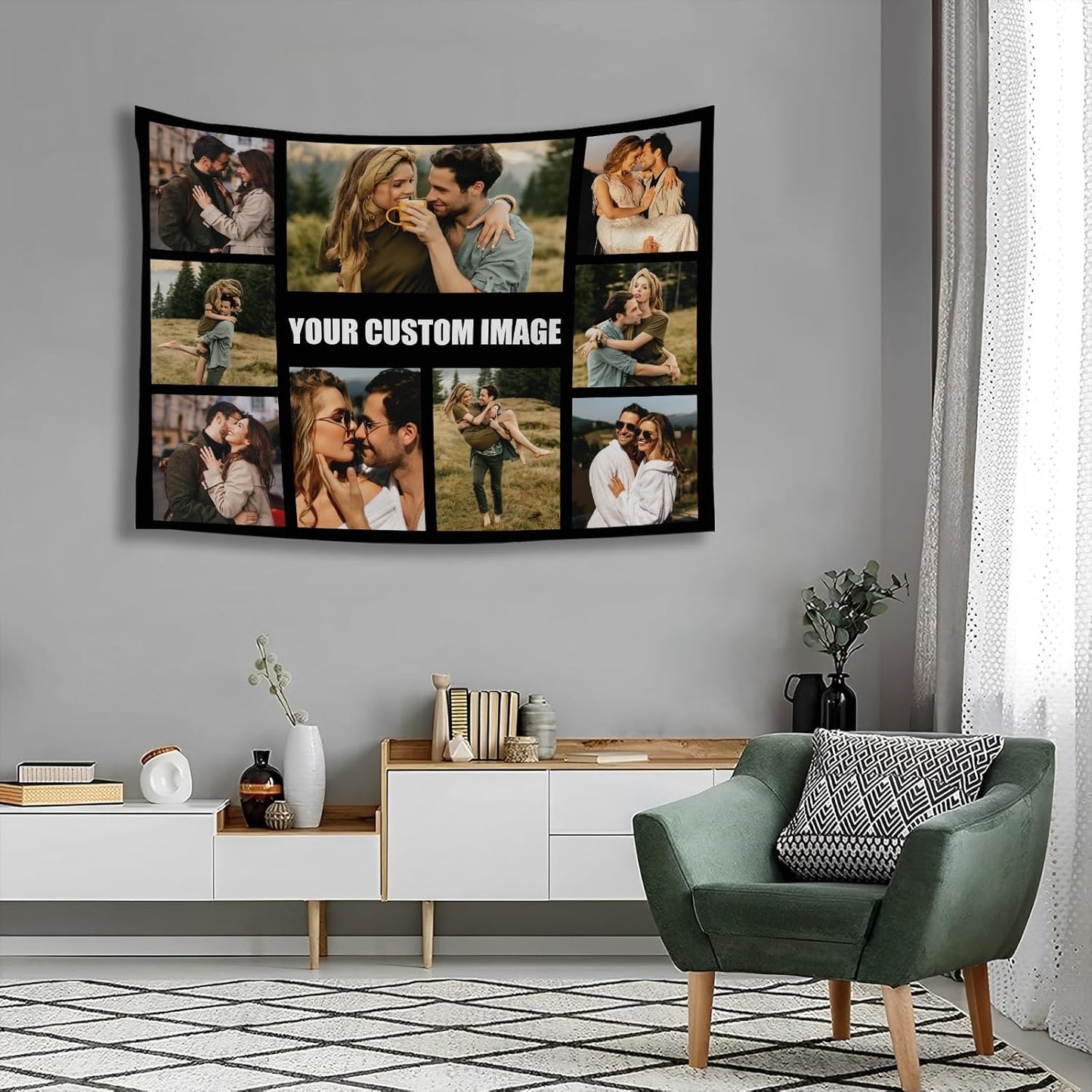 Custom Tapestry For Wall Bedroom Custom Backdrop Personalized Image Text Photo Customized Funny Tapestry Banners And Signs Multiple Pictures Horizontal Tapestrys