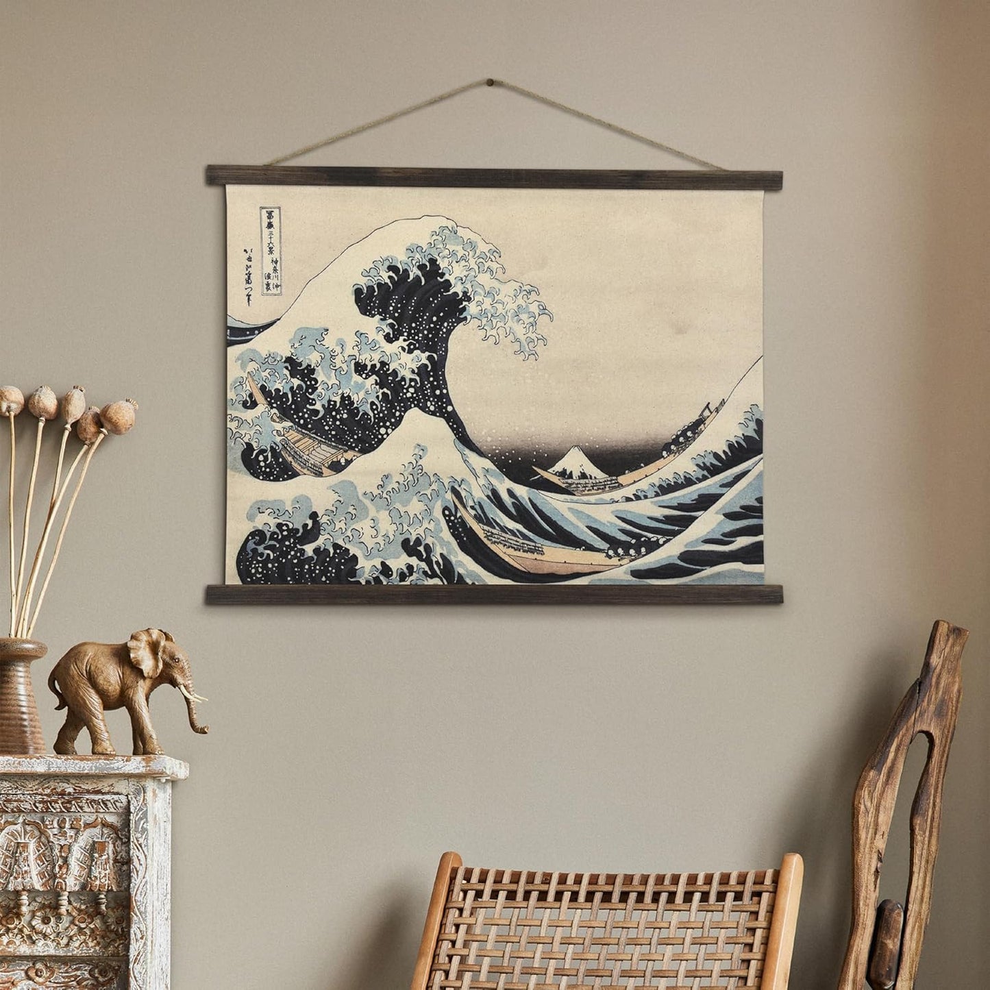 American Art Decor The Great Wave off Kanagawa Tapestry Beach House Wall Art