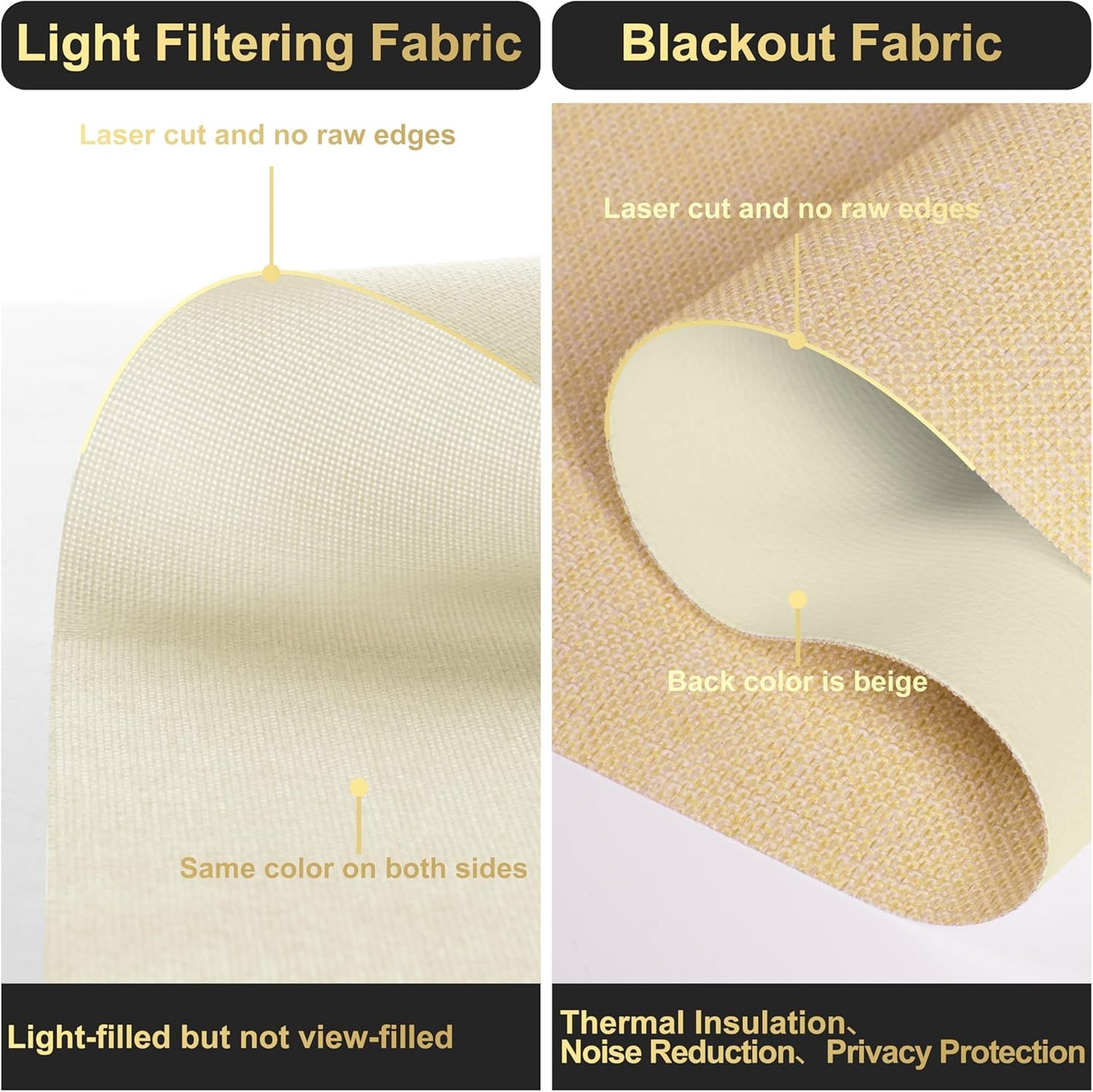 BERISSA Cordless Dual Roller Shades with Cassette Valance, Double Window Shades - Blackout and Light Filtering - Day and Night for Home Office Door. Linen Beige. 64 W x 36" H