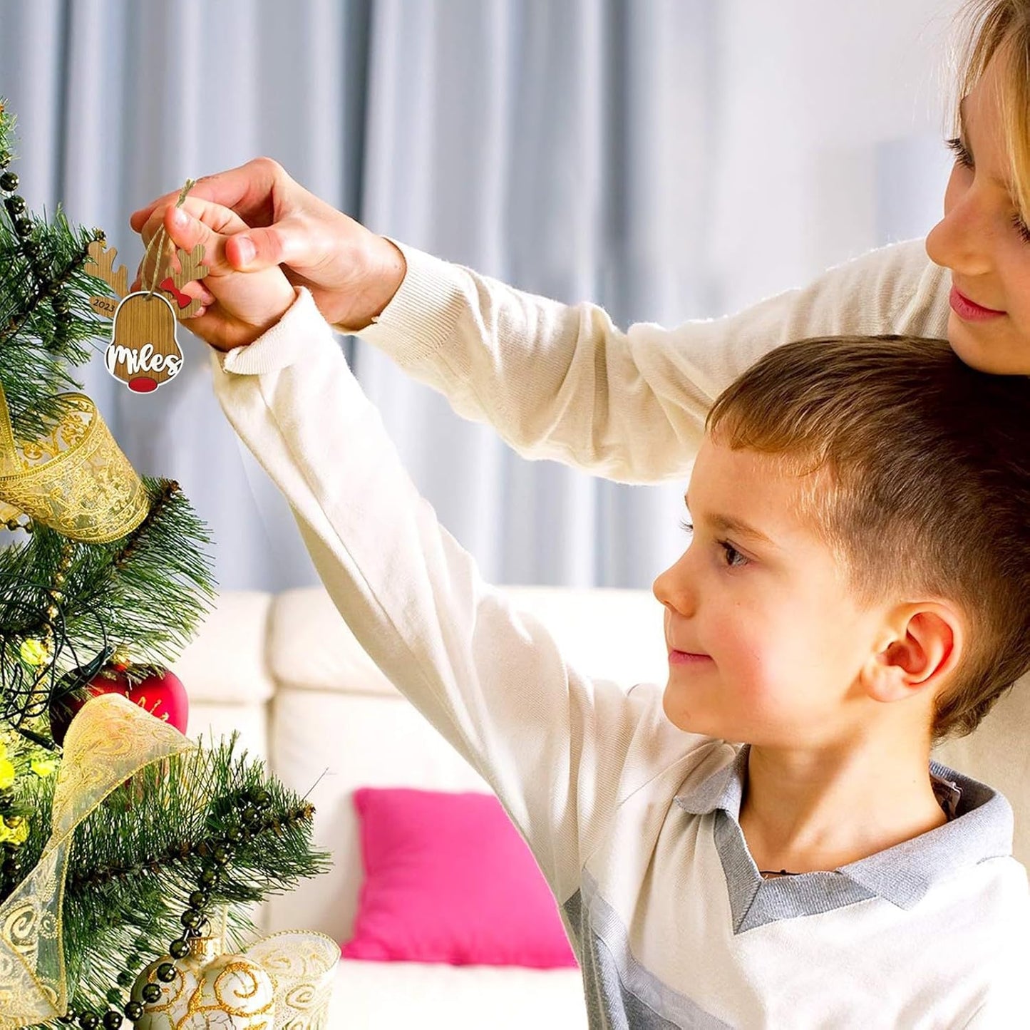 2025 Custom Christmas Ornaments Personalized Name Tag Wooden Ornaments,Custom Christmas Deer Ornaments Deorations for Xmas Tree,Customized Xmas Ornament,Personalized Xmas Ornament Gifts