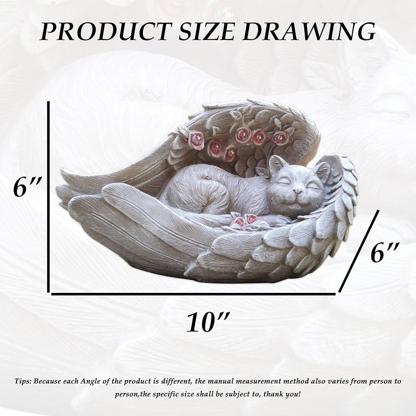 Solar Cat Garden Statues Outdoor Décor-Cat Figurines Solar LED Light Lawn Ornaments - Yard Decorations for Patio, Balcony, Backyard -Unique Birthday House Warming Gifts for Mom