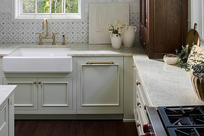 Rev-A-Shelf Trim-to-Fit Silverware Drawer Organizer For Kitchen Utensils, Cutlery Cabinet Storage Divider Insert, 33" x 22", Maple Wood, 4WUTCT-36-1