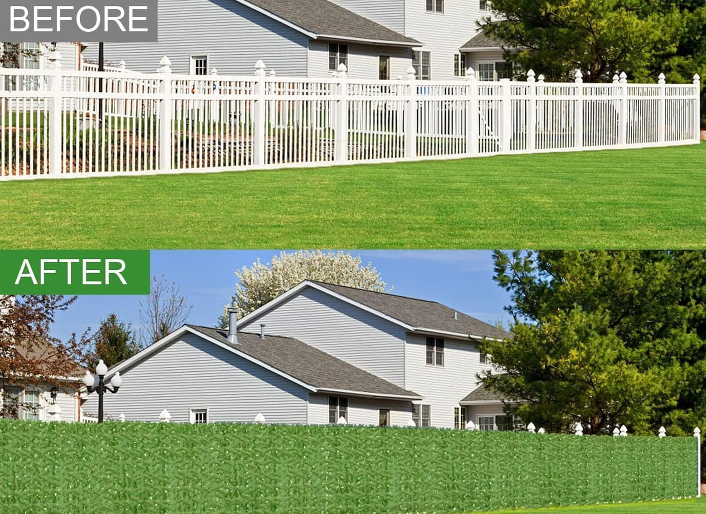 Artificial Ivy Privacy Fence Wall Screen,200x40 in in in UV-Anti Faux Greenery Backdrop Ivy Vine Leaf Hedges Fence Panels for Patio, Balcony, Garden, Backyard Indoor Outdoor Green Wall Decor