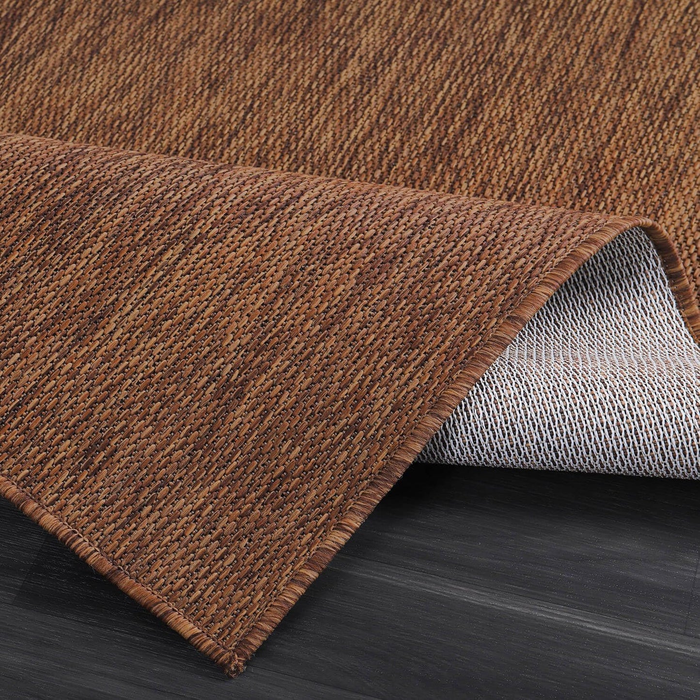 CAMILSON Outdoor Rug 9x12 Modern Area Rugs for Large Indoor and Outdoor Patios and Porches - Waterproof, Washable, Non-Shedding, Easy-to-Clean Outside Carpet (9 x 12, Solid - Gold)