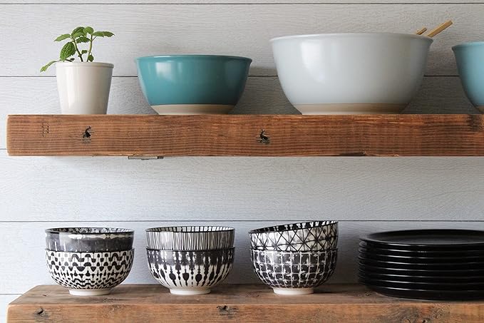 Urban Legacy Reclaimed Barn Joist Deep Floating Shelves | Deep Shelves with Low Profile Shelf Bracket with High Weight Capacity, Set of 2 (48" x 11" x 2.5", Natural)