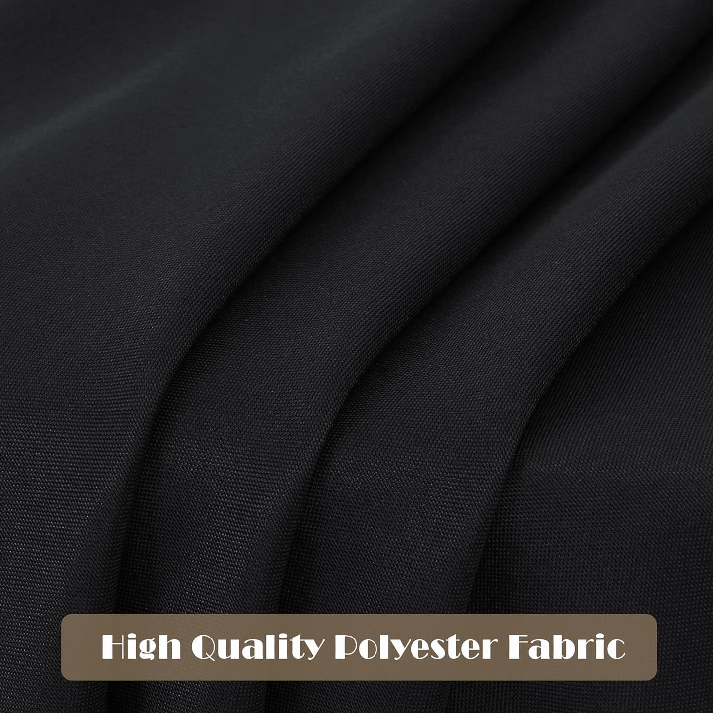 sancua 10 Pack Black Tablecloth 60 x 84 Inch, Rectangle Table Cloth for 4ft Tables - Stain and Wrinkle Resistant Washable Polyester Table Cover for Dining Wedding Banquet Party Buffet Restaurant