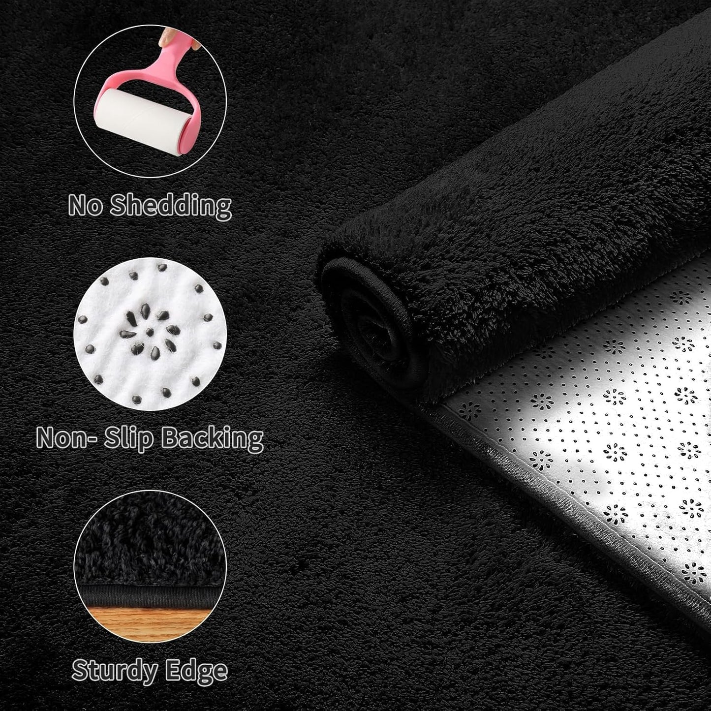 Sour Lemon 10x14 Area Rugs for Living Room, Soft Large Area Rug Fluffy Rugs for Bedroom，Machine Washable Area Rug Non Slip Carpet Rug for Living Room Playroom Kids Room Home Decor