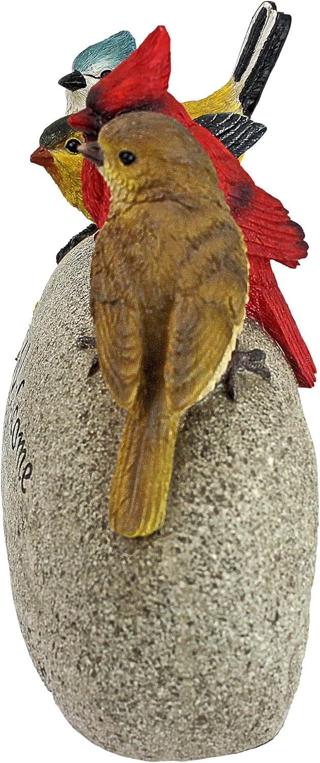 Design Toscano Birdy Welcome Garden Stone Statue: Medium