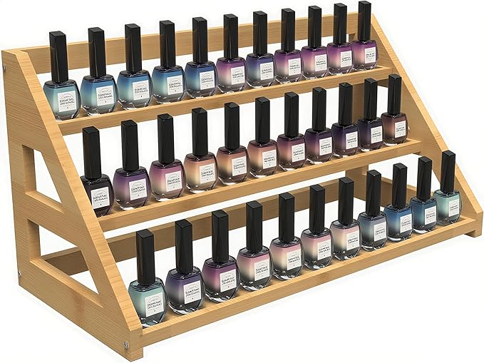 Spice Rack Organizer for Spice Jars: Large Bamboo 3-Tiered Seasoning Rack for Countertop, Kitchen, Cabinet, Pantry