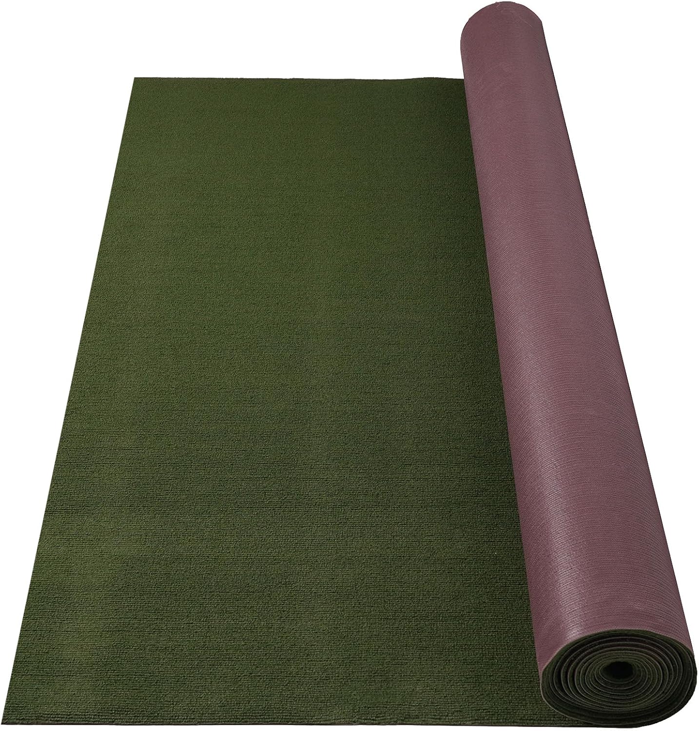 Marine Carpet,6 FT x 14 FT Olive Green Indoor Outdoor Carpet 0.2" Thick with Water-Proof TPE Backing, Non-Slide for Home, Patio, Porch, Deck