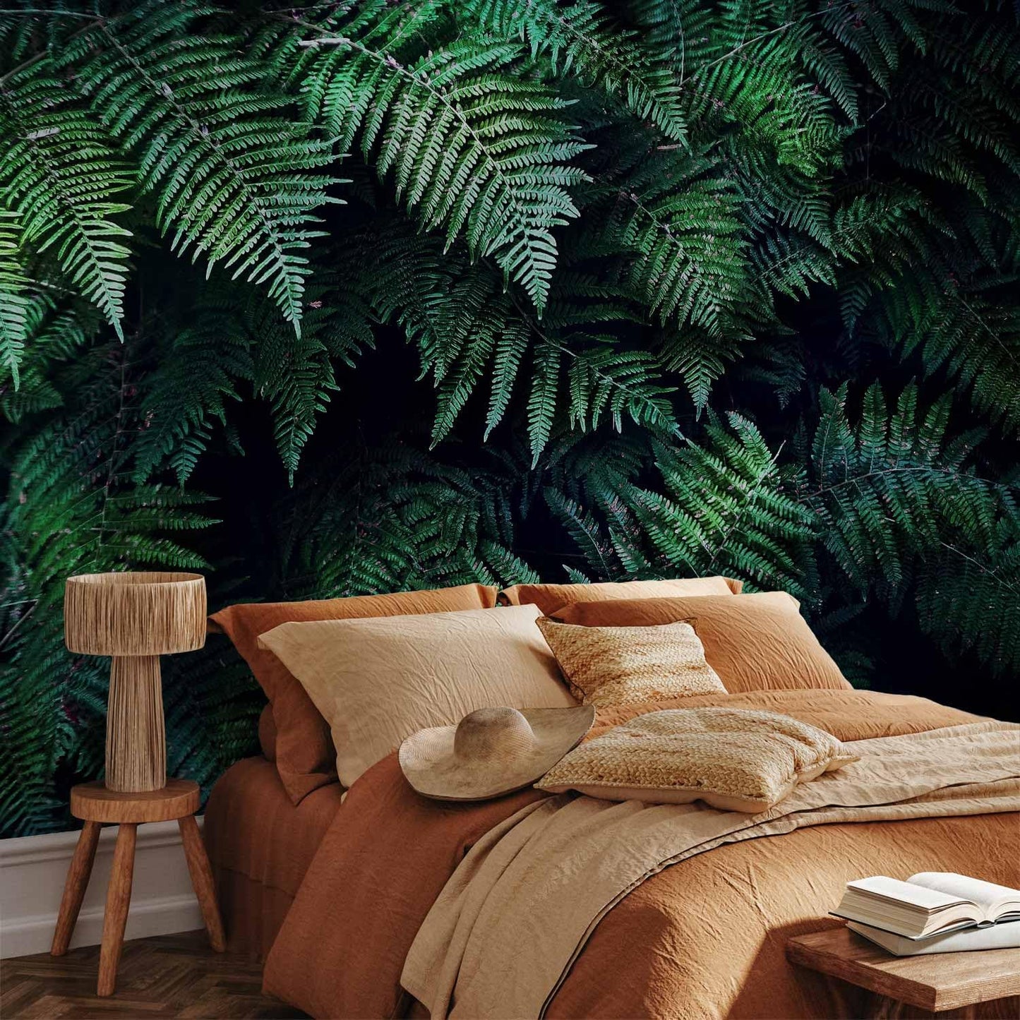 artgeist Premium Wall Mural 3D Effect 138x101 in - XXL Non-Woven Wallpaper Fleece Wall Decor Photo Print Picture Image Design Home Tropical Leaves b-C-0564-a-a