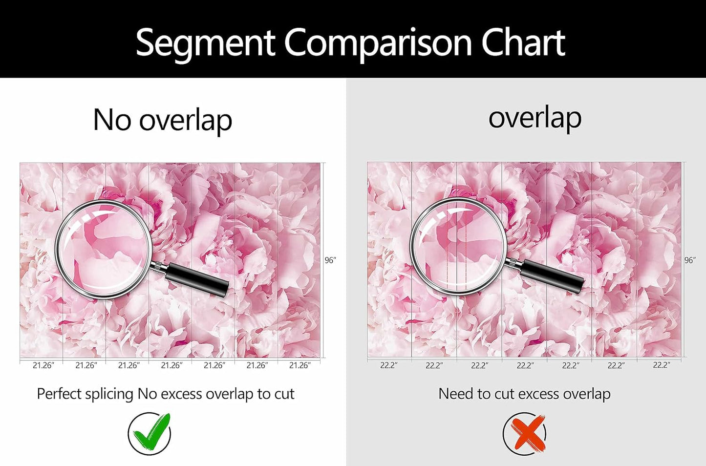 WFBHUA-Pink Floral Wallpaper Mural Peony Flower Wallpaper for Girls Bedroom Wall Murals(Not Peel and Stick)