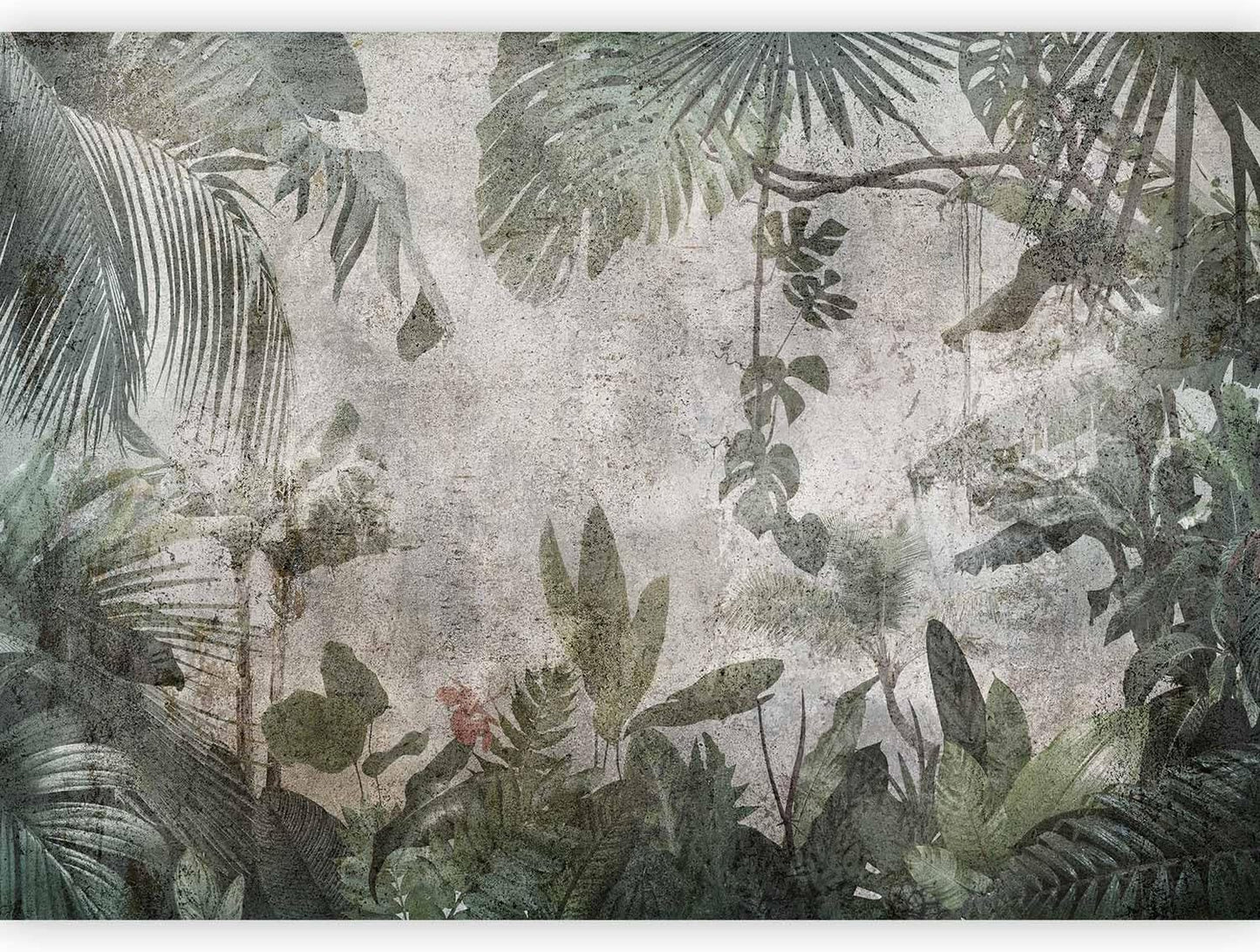 artgeist Wall Mural Tropical Leaves 77x55 in - XXL Peel and Stick Self-Adhesive Wallpaper Removable Large Sticker Foil Wall Decor Print Picture Image Design Jungle Nature Monstera b-C-0821-a-a