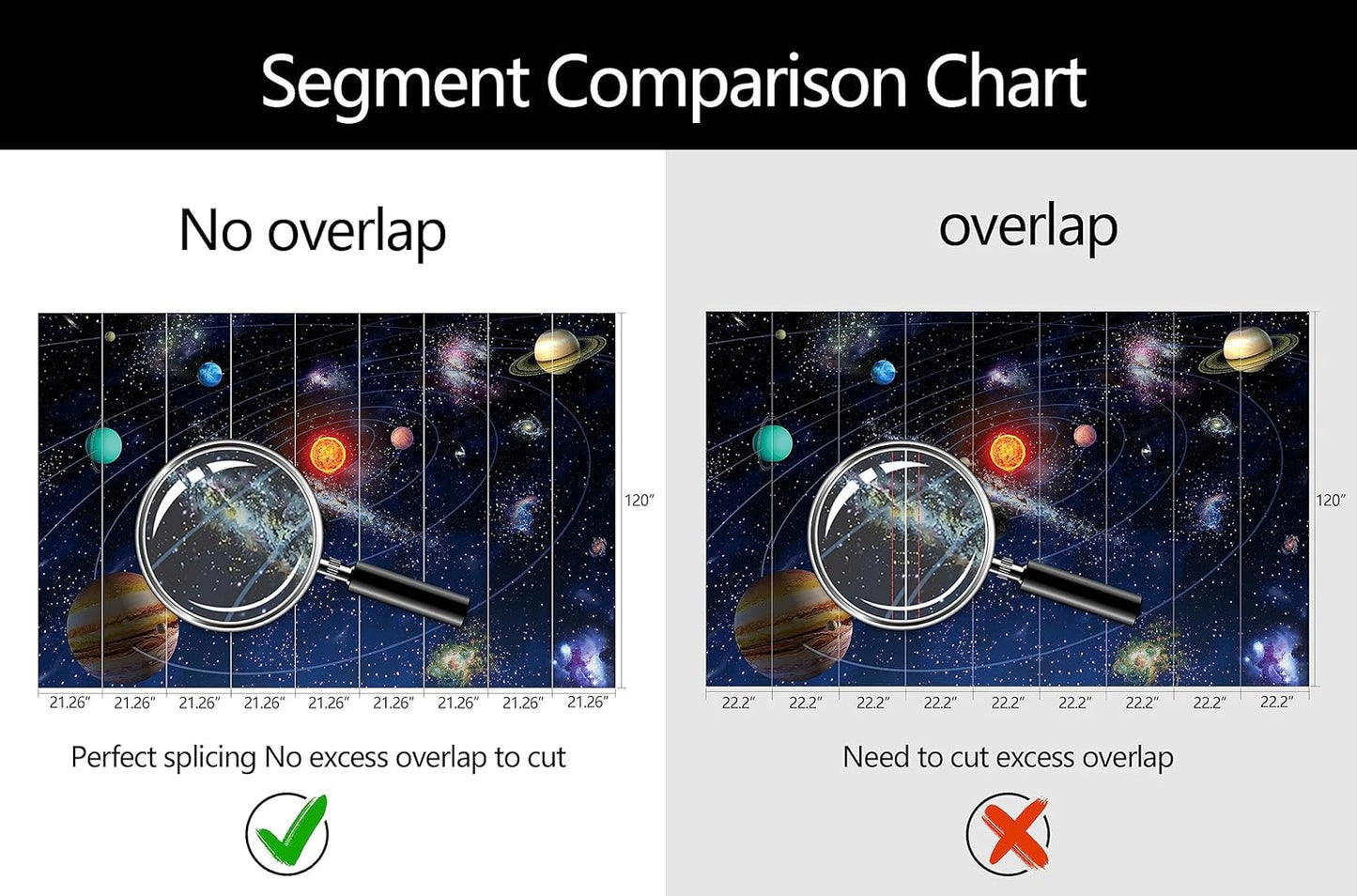 WFBHUA-Galaxy Wallpaper Mural Kids Nursery Wallpaper Cosmic Planets Wall Mural Decoration for Boys Room Playroom(Not Peel and Stick)