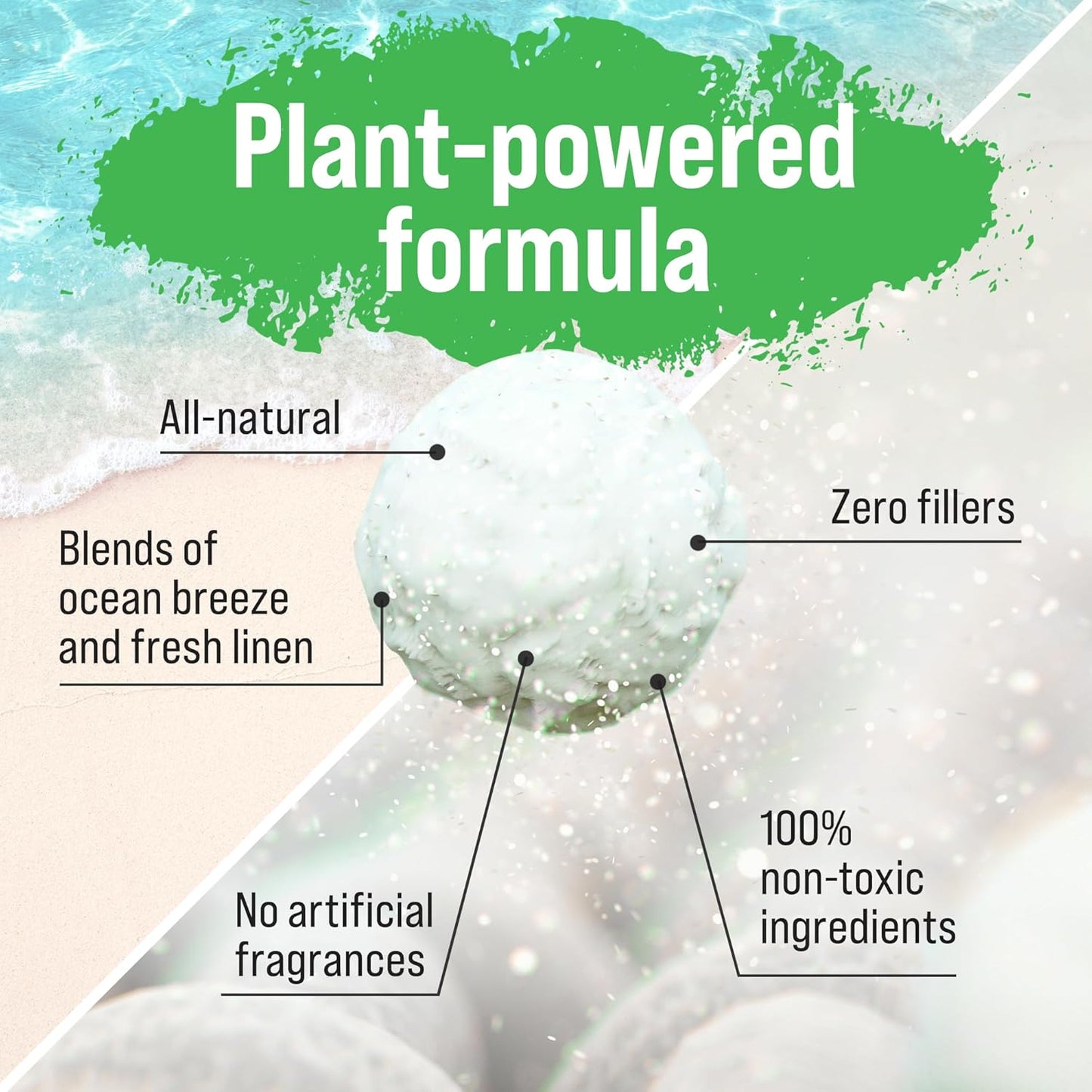 Rockin' Green Classic Rock Laundry Detergent (90 Loads), Plant based, All Natural Laundry Detergent Powder, Vegan and Biodegradable Odor Fighter, Safe for Sensitive Skin, 45 oz (Freshwood Mac)