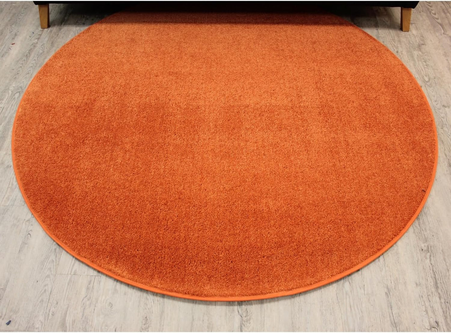 KOECKRITZ Soft and Colorful Kids Classroom Area Rugs (Passes Flammability Pill Test) Many Sizes and Bright Colors to Select from (6' Round, Tangerine)