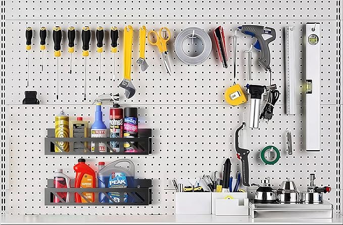 Magnetic Spice Rack Organizer for Fridge Seasoning Organizer for Kitchen storage with Screw or Adhesive Hanging,Magnetic Shelf with Hook for Refrigerator and Oven (3pack)