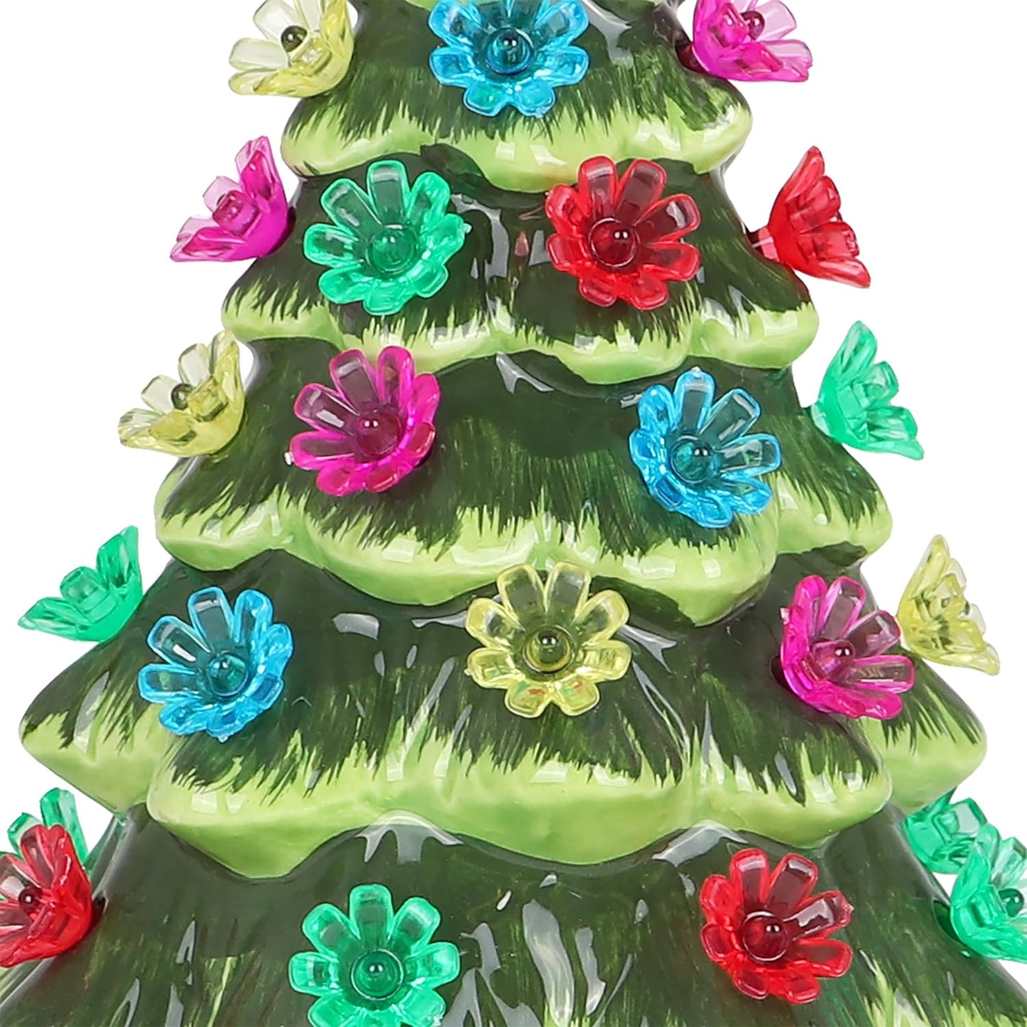 Milltown Merchants Ceramic Tree Replacement Bulbs - Bulbs for Vintage Ceramic Christmas Tree - Ceramic Christmas Tree Replacement Lights (150, Radial Flower)