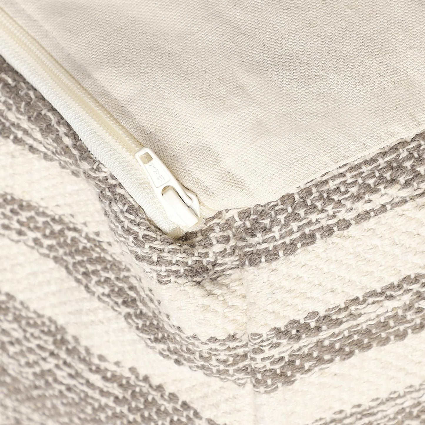 REDEARTH · Tufted Pouf Ottoman with Filler Textured Storage Cube Bean Bag Pouffe Footrest for Living Room, Bedroom, Nursery, Kidsroom; 100% Cotton (17.5"X17.5"X17.5", Melange Delight Taupe)