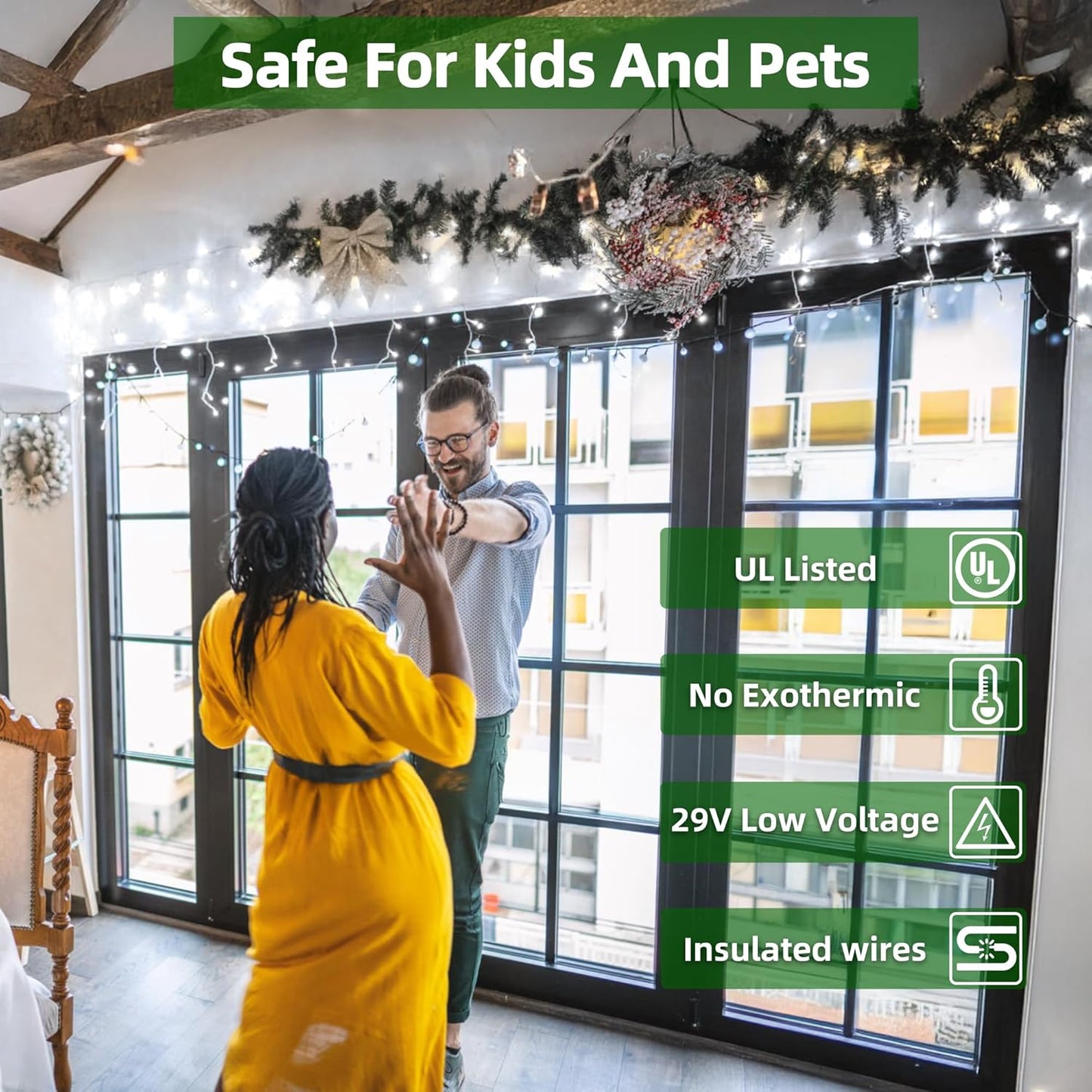 612 LED 60FT Icicle Christmas Lights - 136 Drops Waterproof 12 Modes Memory Timer, Outdoor Hanging Roof Lights for Eaves Gutter Xmas Tree Holiday Decorations Cool White