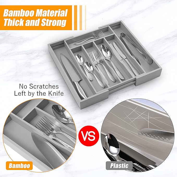 Kitchen Silverware Drawer Organizer and Storage Best Grandpa Grandfather Elder Men Father Day Grandparents Great Papaw Peepaw Grampy Pawpaw Granddad Happy Birthday Christmas Xmas Unique Cool Gifts