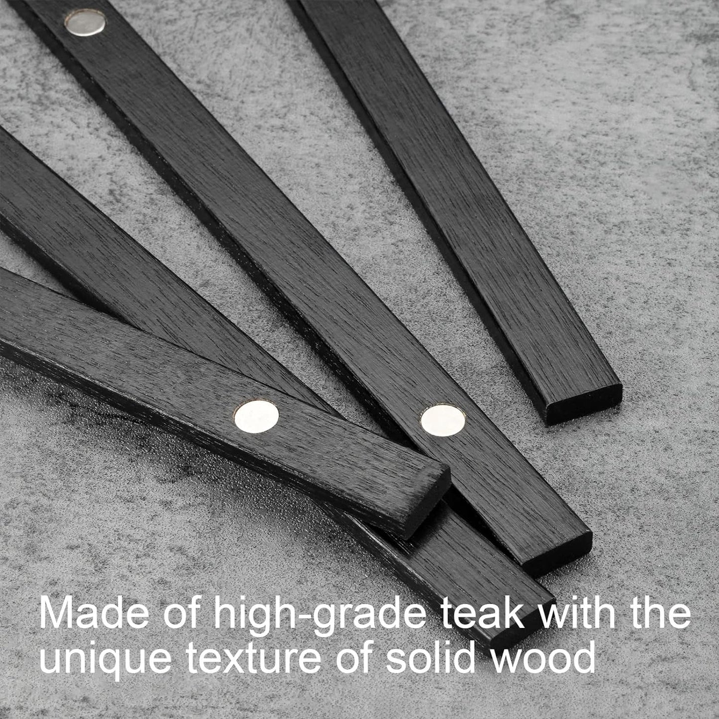 FALAMON Magnetic Poster Hanger Frame, 13x19 13x18 13x17 Teak Wood Magnet Poster Frame for Posters, Prints, Photos, Pictures, Maps, Scrolls, and Canvas Artwork(Black, 13")