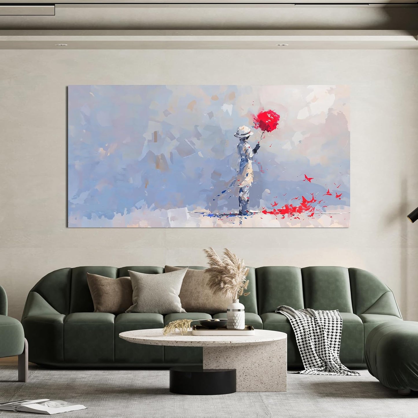 Large Canvas Wall Art Decor Modern Minimalist Wall Art Decor Wall Pictures For Living Room Artwork for Walls Ocersized Colorful Wall Art Decorations Bedroom Office Home Wall Decor Prints 29" X 58"