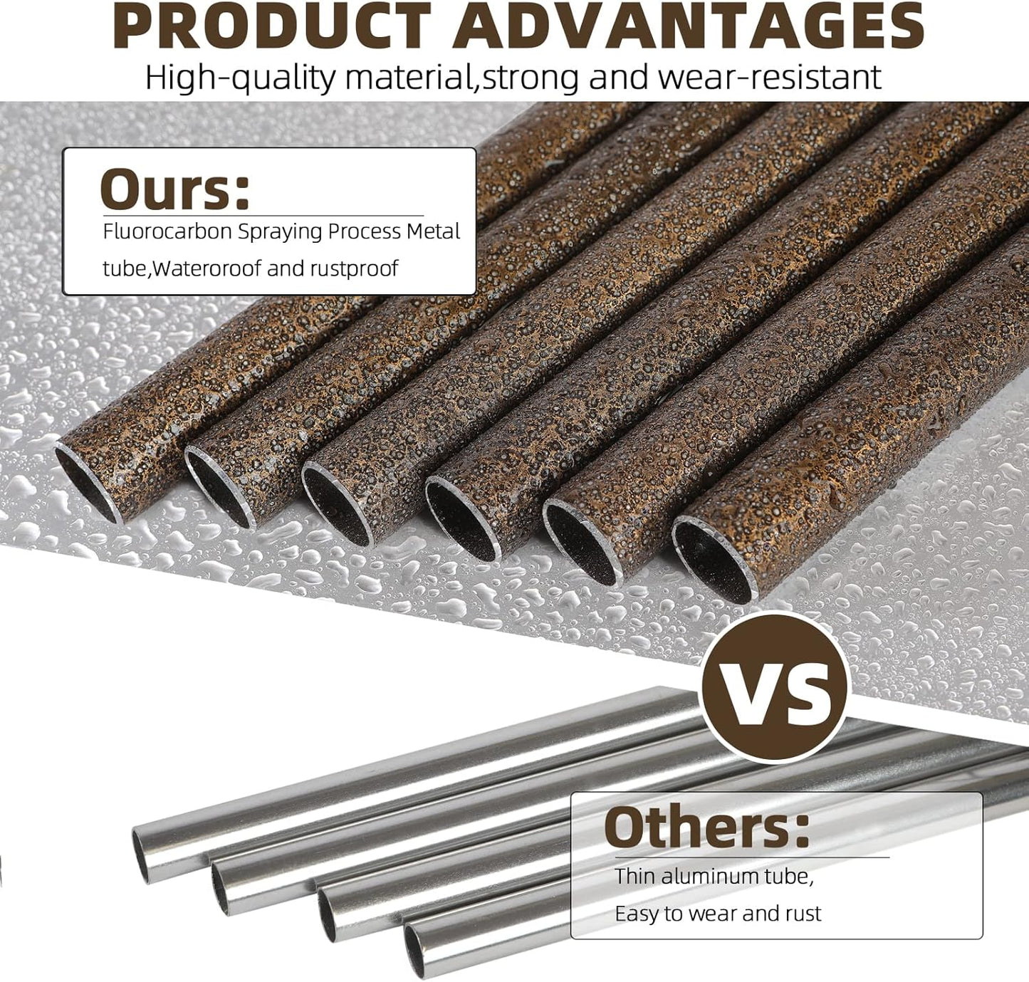 Wind-Chimes-Outdoor-Deep-Tone, Large Soothing Melodic Tones Windchimes, Wind Chimes for Outside, Memorial Wind Chime Best Gift for Mom Women Grandma Neighbors(32" Brown Coated Aluminum)