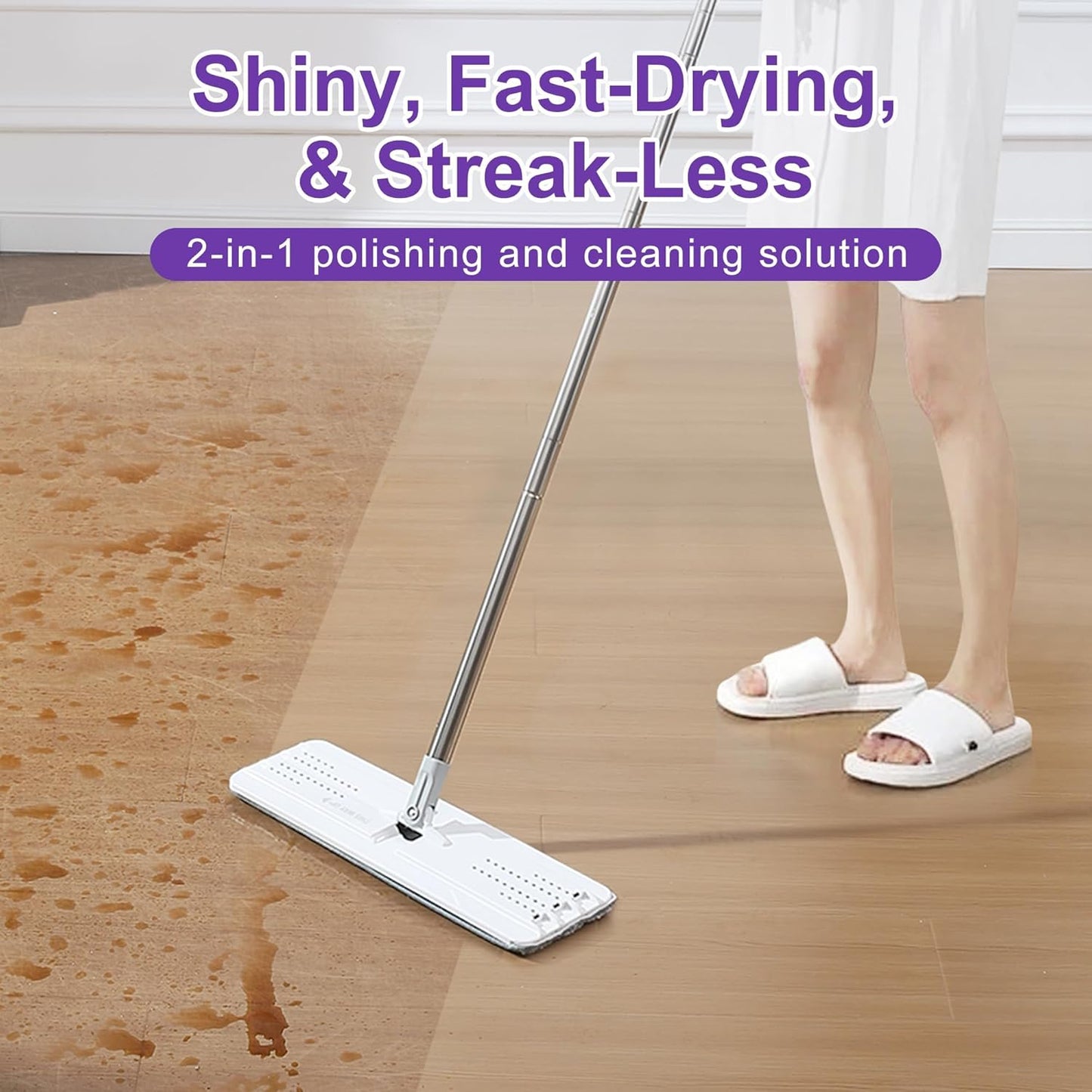 JOYMOOP Floor Cleaner for Mopping, 60 PCS Mopping Solution, Hardwood Floor Cleaner, Works Perfectly with Mop Bucket