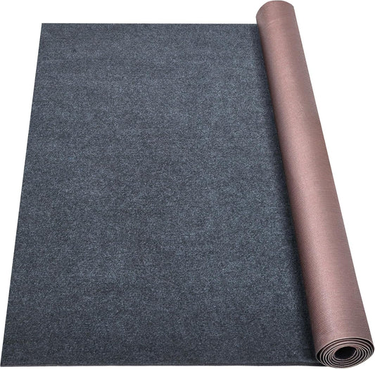 Marine Carpet,6 FT x 18 FT Dark Gray Indoor Outdoor Carpet 0.2" Thick Boat Carpet with Water-Proof TPE Backing, Non-Slide Outdoor Marine Carpet Roll for Home, Patio, Porch, Deck