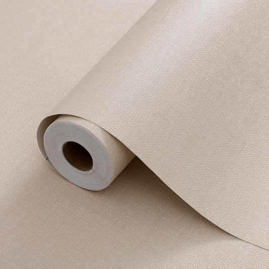 Grasscloth Peel and Stick Wallpaper 20.8"x394" Beige Thick Fabric Textured Linen Classic Faux Grassweave Neutral Removable Wallpaper Vinyl Film Roll for Home Use(Beige, 20.8"x394")