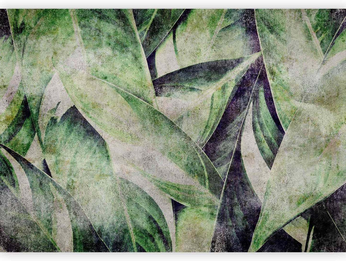 artgeist Wall Mural Tropical Leaves 173x124 in - Peel and Stick Self-Adhesive Wallpaper Removable Large Sticker Foil Wall Decor Print Picture Image Design Jungle Nature Botanical b-C-0844-a-a