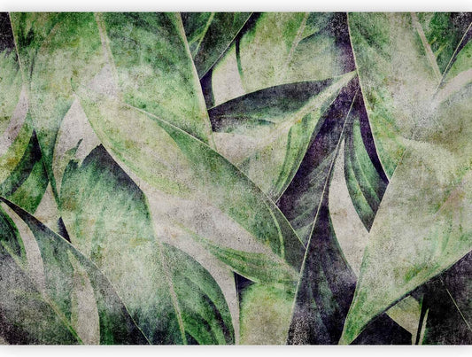 artgeist Wall Mural Tropical Leaves 193x138 in - XXL Peel and Stick Self-Adhesive Wallpaper Removable Large Sticker Foil Wall Decor Print Picture Image Design Jungle Nature Botanical b-C-0844-a-a