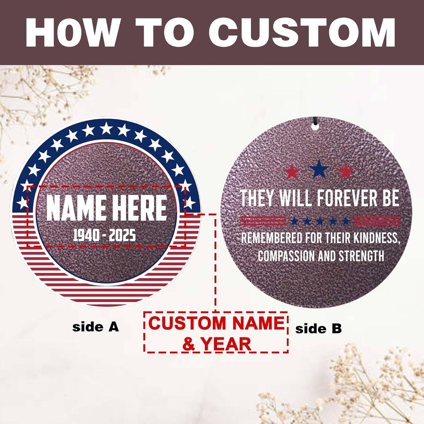 ASTARIN Personalized Wind Chimes for Memorial US Veteran, Deep Tone Wind Chimes for Loss of Loved One Brothers Sisters, Thank You Veteran Solider