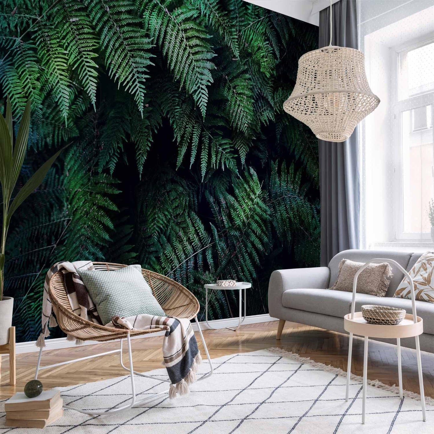 artgeist Premium Wall Mural 3D Effect 197x138 in - Non-Woven Wallpaper Fleece Wall Decor Photo Print Picture Image Design Home Tropical Leaves b-C-0564-a-a