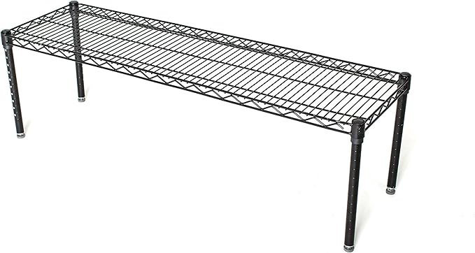 Omega Products Corporation 24" Deep x 30" Wide x 14" High Black Stationary Dunnage Rack